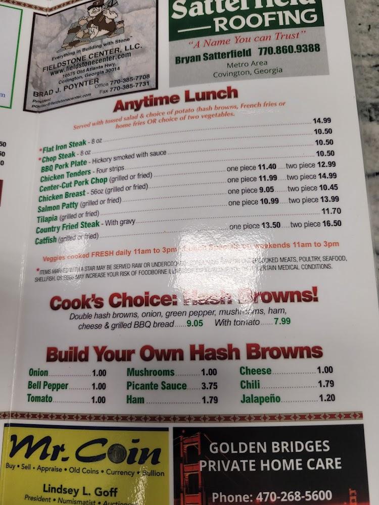 Betty's Home Cooking Menu image 3